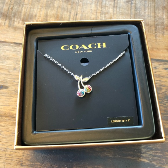 ❗️FINAL PRICE❗️ NWT Coach Cherry Pave Necklace - Picture 2 of 3